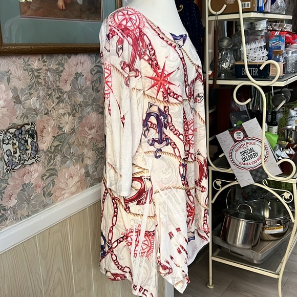 Cal Style USA Women's Beach/Boat/Anchor Themed Plus Size: 3XL Shirt - Picture 4 of 8